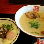 Ramen Sugakiya - セットで430円税込。スーちゃん祭で。