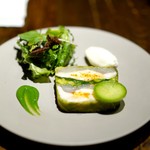 クレモンティーヌ・ビス - 花鯛のテリーヌ　菜の花のソース