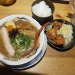 弁慶ラーメン - 唐揚げセット