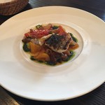 ズッペリア オステリア ピティリアーノ - スズキの焼きもの カポナータ添え