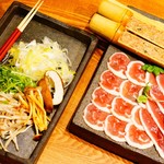 鴨鍋用のお肉と野菜