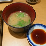 Tsukiji Suzutomi Sushitomi - ランチにぎりのお味噌汁