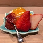 うを徳 - 水菓子（デコポン + タロッコオレンジ + さくらももいちご）