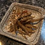 たらんBAR - ママ特製のキンピラゴボウは最高です