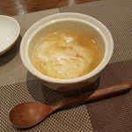 割烹 なり田 - 「白身魚の湯葉蒸し (800円)」