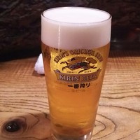 串揚げキッチン だん 石橋本店 - 待っている間に生ビール
