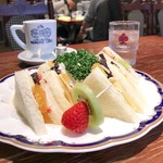 神戸にしむら珈琲店 中山手本店 - フルーツサンドセット