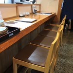 旬魚たつみ - カウンタ席です。