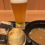 大阪国際空港(伊丹) ダイヤモンド・プレミアラウンジ - ビール＆カレーパン