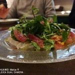トラットリア エ ピッツェリア アミーチ - 真鯛と本マグロのカルパッチョ