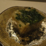 鶏割烹 ならや - 付き出し(鳥皮の煮凝り)