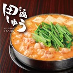 Motsunabe Tashuu - 『田しゅう鍋』日本の味噌と韓国の辛味噌を使用した、田しゅうオリジナルのピリ辛鍋