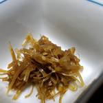 割烹 治郎兵衛 - 「鰻重定食」のきんぴらごぼう！