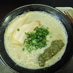 久留米ラーメン　玄竜 - 【豚骨魚介ラーメン】650円　麺の硬さ:普通
