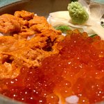 菊川魚河岸 一 - うにいくら丼　1,380円