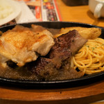 ステーキ宮 - チキンひとくちステーキランチ　１３８０円（税別）