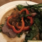 キュウエイ - ハーブ豚のローストとオーガニック野菜のグリエ