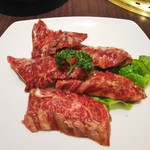 東海苑 - 上ハラミ1300円。