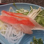 徳造丸 魚庵 - セットのしゃぶしゃぶ用キンメ