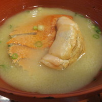 河太郎 中洲本店 - うちわ海老の味噌汁