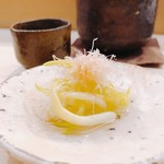 日本橋蛎殻町 すぎた - 2018.2.  あさつきの新芽 ひろっこ