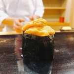 日本橋蛎殻町 すぎた - 2018.2.  蝦夷馬糞海胆