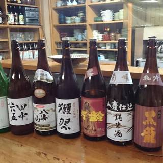 [A wide variety of local sake] We recommend local sake to go with your food.