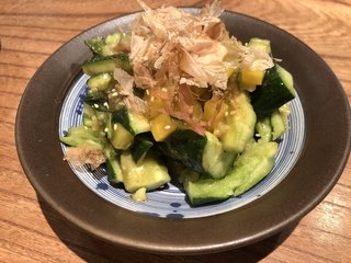 秋葉原魚金 - 胡瓜の梅たたき　580円