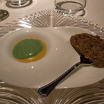 レストラン・セン - アミューズの人参の甘いスープ