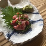 ろばたやき山ろく - トロズリ刺し(^^)