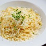 Cheese and cod roe cream pasta