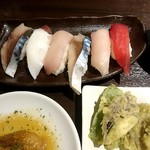 Sushi Buf Fe Dai Ningufuji - とりあえず6貫 