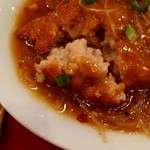 中国料理 琥珀 - メタメタふわふわな肉団子