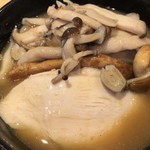 麺屋一燈 - 2018.3 月曜日限定「きのこ鶏そば」＋「小ライス」①