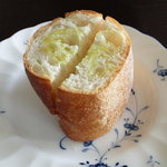 Bistro　ナナカマド - パン。ガーリックトーストで美味しかったです。