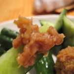 焼鶏処 田楽 - 美味い葱味噌です