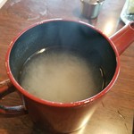利久庵 - 蕎麦湯