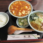 龍鳳 - レディースセット（麻婆豆腐、醤油ラーメン）