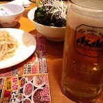 Genki Shichirin Yakiniku Gyuushige - ビール