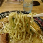 味噌乃マルショウ - 太ちぢれ麺