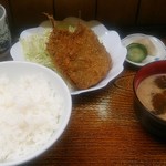 お食事処　村山 - アジフライ定食　650円