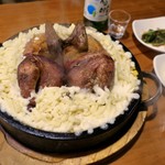 계림원 - 「チーズコーン入り鶏丸焼き(치즈콘닭 ＝チジュコンタッ)」(22000ウォン)