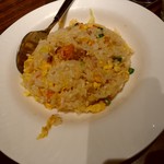 Shanhai Karyuu - 【2018.3.6(火)】本日のランチ①(醤油ラーメン＆五目チャーハン)780円の五目チャーハン