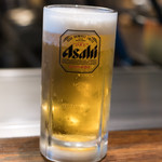 広島お好み焼き おこたろう - 2018.2 生ビール中（561円）アサヒスーパードライ