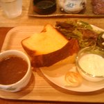 カフェカンパーニュ - モーニング　カレー付き　700円