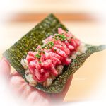 肉割烹 上 - トロタク巻き