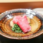 肉割烹 上 - しゃぶしゃぶ　神戸の川岸35ヶ月サーロイン