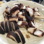 旅館なかしま荘 - タコステーキは食べやすく切ってもらえます