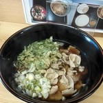 Hanamaru Soba - 肉そば￥500＋春菊天￥100