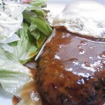 神戸甘辛カレー きてたもんせ - ハンバーグステーキ目玉焼き付、アップ